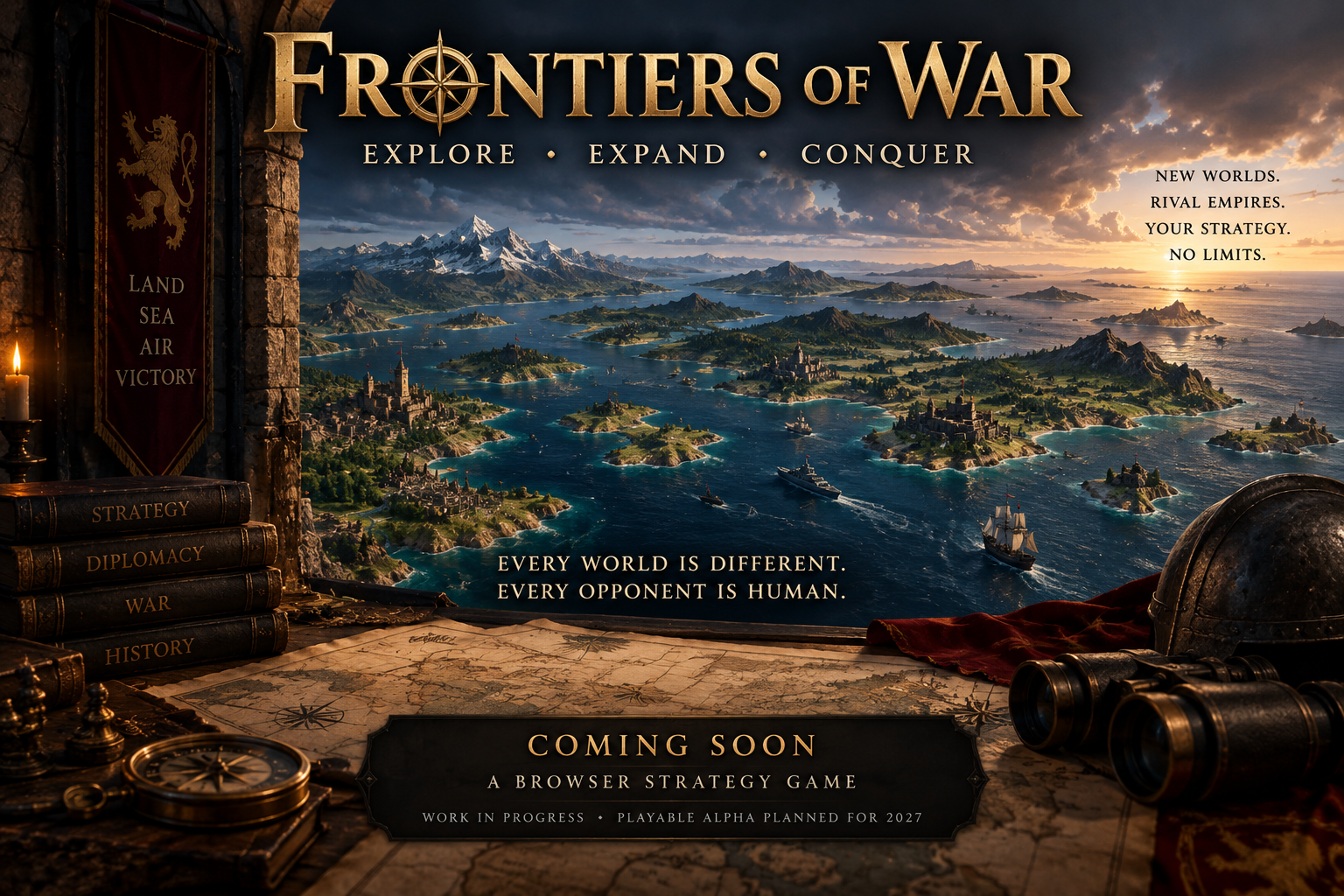 Frontiers of War strategy game development preview